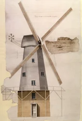 Mr Pilchers Windmill at Margate, Kent, 1816